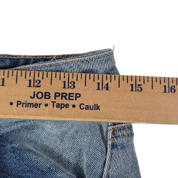 Almost Famous Jean Shorts Womens 7 28x3 Rough Hem Distressed Light Wash NWT - Picture 8 of 11